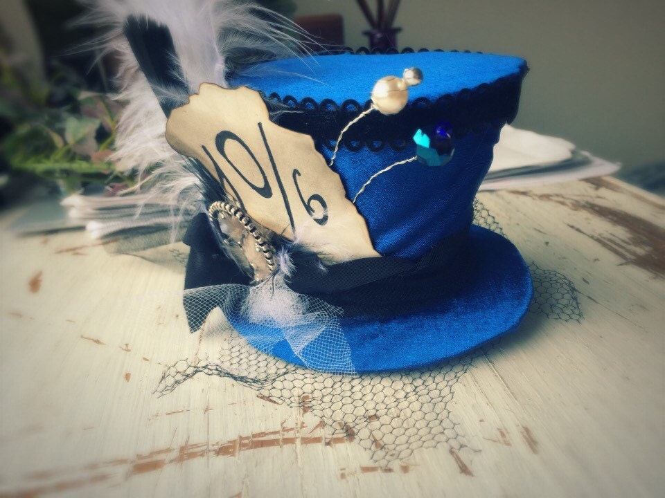 Made to order! Mini top hat, Steampunk, Mad Hatter, Alice in
