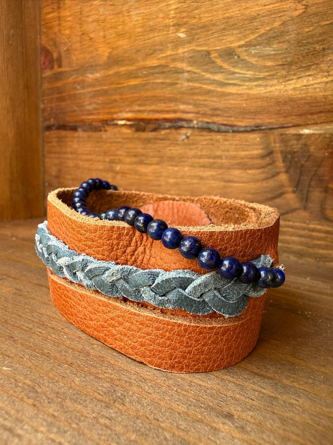 Turquoise Leather Bracelet | Gift Box Included | Handmade Boho Womens Jewelry