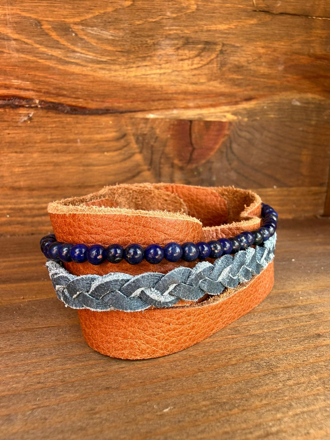 Turquoise Leather Bracelet | Gift Box Included | Handmade Boho Womens Jewelry
